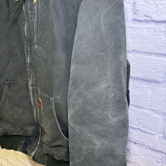 Carhartt Active Hooded Jacket Quilt Lined Mens 2XL Tall 101540 316 Green - Picture 10 of 16